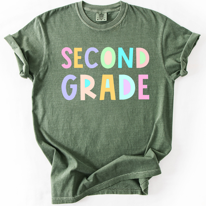 Back To School, Pastel, First Day, Teacher, Grades, Students Comfort Colors T-Shirt