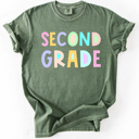  Back To School, Pastel, First Day, Teacher, Grades, Students Comfort Colors T-Shirt