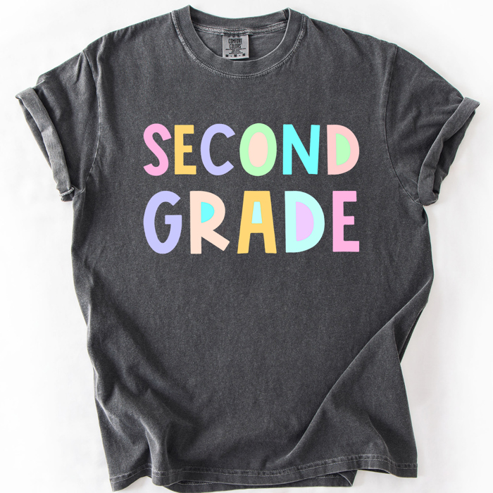 Back To School, Pastel, First Day, Teacher, Grades, Students Comfort Colors T-Shirt