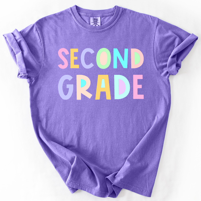 Back To School, Pastel, First Day, Teacher, Grades, Students Comfort Colors T-Shirt