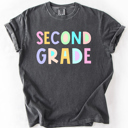 Back To School Kids, Pastel, First Day, Teacher, Grades, Students, Colorful Comfort Colors T-Shirt