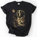  The Moon And Stars Dog Breeds Tarot Skeleton Dog Mom With Roses Under Starlit Sky Comfort Colors Tee