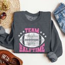 Medium Dark Gray Heather Team Halftime Football Sports Fans Both Teams Game Day Pride And Rivalry Sweatshirt