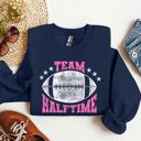 Small Navy Team Halftime Football Sports Fans Both Teams Game Day Pride And Rivalry Sweatshirt