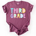  Back To School, Pastel, First Day, Teacher, Grades, Students Comfort Colors T-Shirt