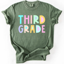  Back To School, Pastel, First Day, Teacher, Grades, Students Comfort Colors T-Shirt
