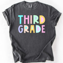 Back To School Kids, Pastel, First Day, Teacher, Grades, Students, Colorful Comfort Colors T-Shirt
