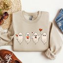 XXXL Sand Valentine Ghosts, Love Graphic Artwork Limited Edition For Valentine's Day Sweatshirt