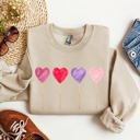 XXL Sand Watercolor Lollipops Candy Sweets Suckers Valentine's Day Limited Edition Sweatshirt
