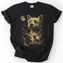  The Moon And Stars Dog Breeds Tarot Skeleton Dog Mom With Roses Under Starlit Sky Comfort Colors Tee