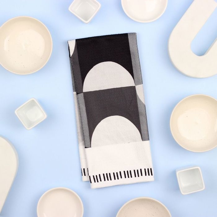 Mono Geo Colorblock Dish Towel - 16''x24''
