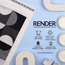  Mono Geo Colorblock Dish Towel - 16''x24''