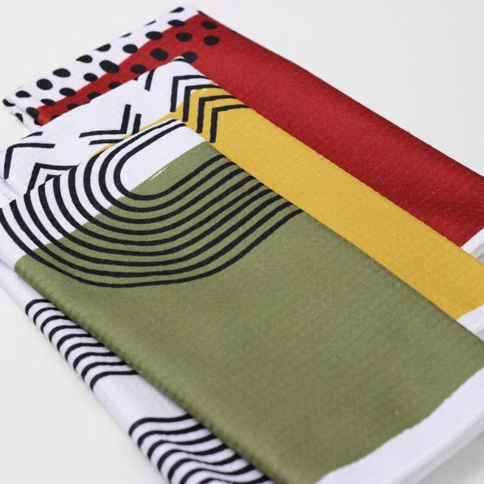 Colorblock Dish Towel Trio - 3pk - 16''x24''