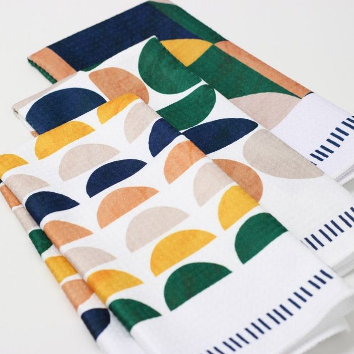 Geo Boho Dish Towel Trio - 3pk - 16''x24''