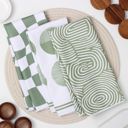  Matcha Green Dish Towel Trio - 3pk - 16''x24''