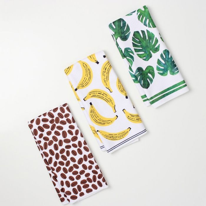 Tropical Tika Dish Towel Trio - 3pk - 16''x24''