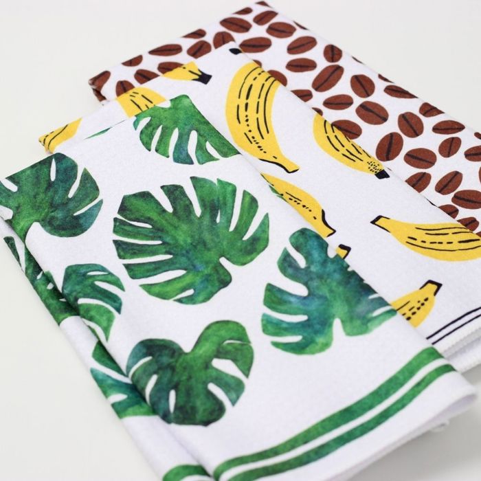 Tropical Tika Dish Towel Trio - 3pk - 16''x24''