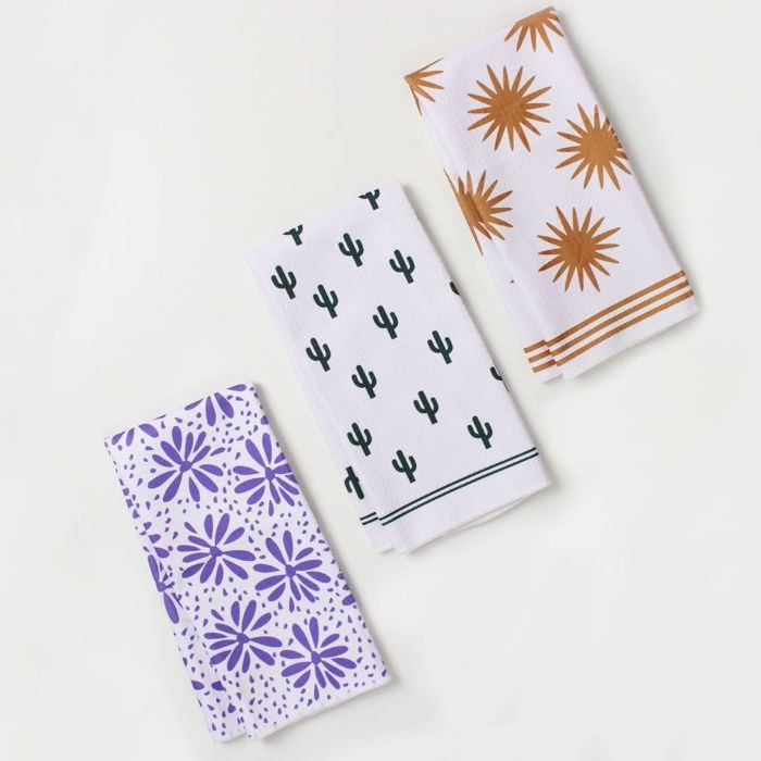 Saguaro Cactus Dish Towel Trio - 3pk - 16''x24''