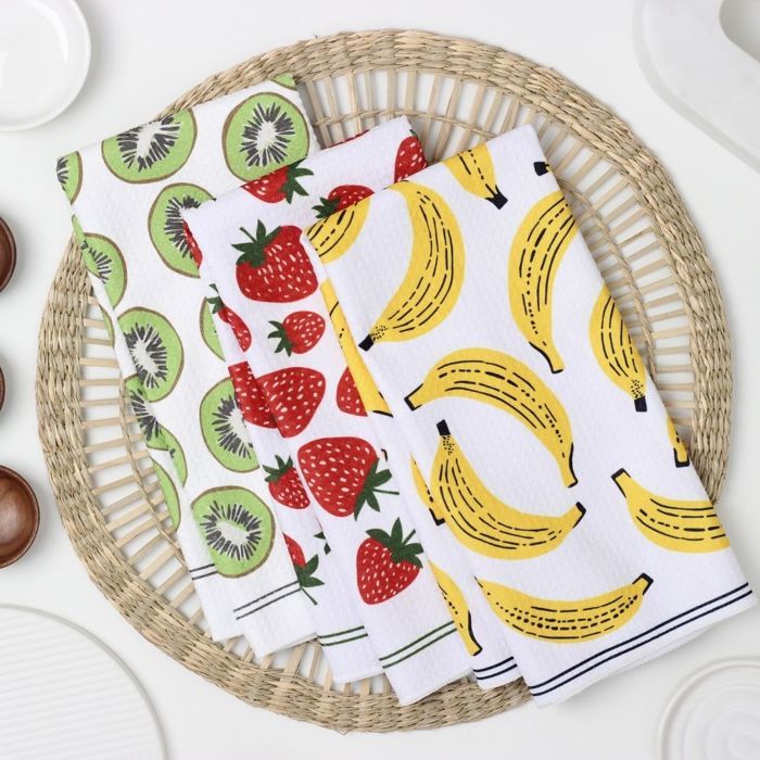 Fruit Salad Dish Towel Trio - 3pk - 16''x24''