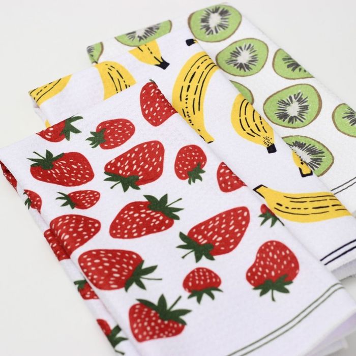 Fruit Salad Dish Towel Trio - 3pk - 16''x24''