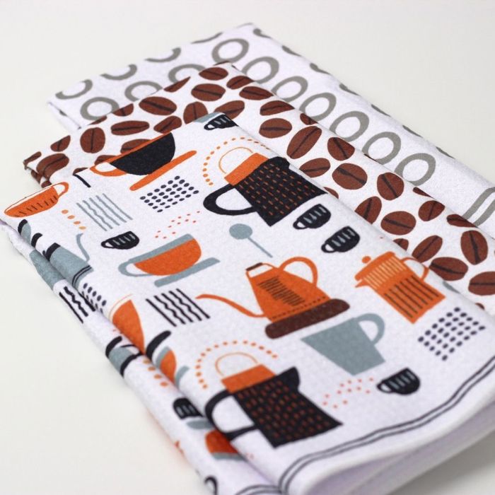 Java Jive Dish Towel Trio - 3pk - 16''x24''
