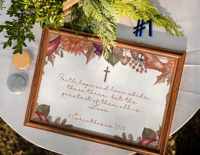 Love & Marriage Foliage Art Prints - Bible Verses