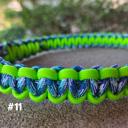  Handmade Paracord Dog Collars High-Visibility Colors 