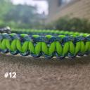  Handmade Paracord Dog Collars High-Visibility Colors 