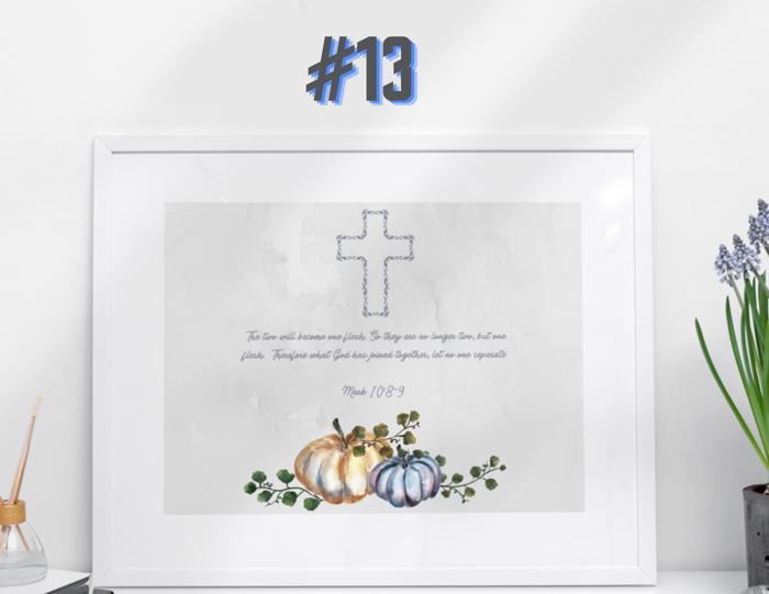 Love & Marriage Foliage Art Prints - Bible Verses