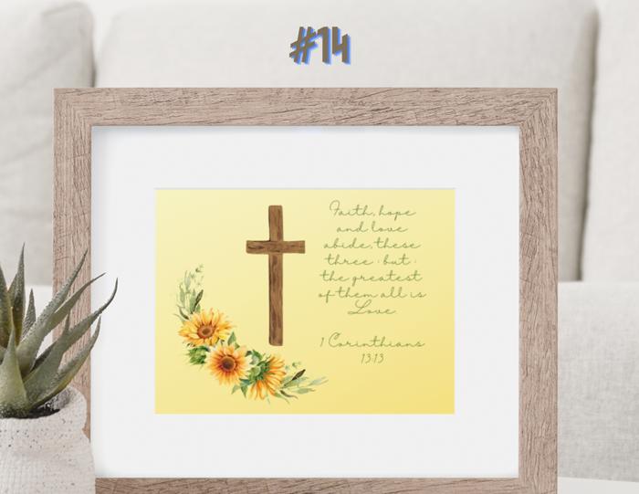 Love & Marriage Foliage Art Prints - Bible Verses