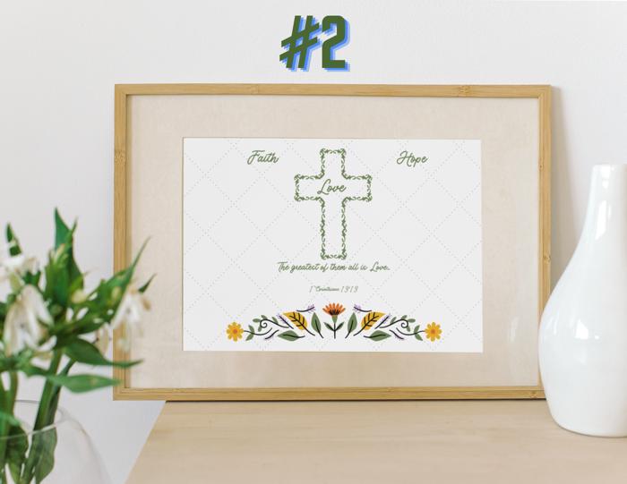 Love & Marriage Foliage Art Prints - Bible Verses