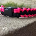  Handmade Paracord Dog Collars High-Visibility Colors 