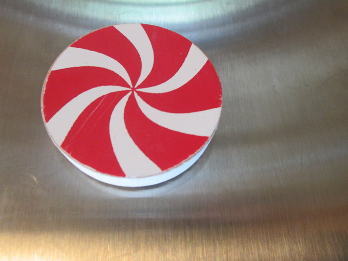 Refrigerator Magnets - Handmade - Set of 6 Chunky Wood Shapes