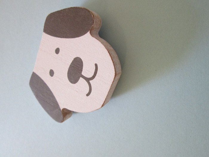 Refrigerator Magnets - Handmade - Set of 6 Chunky Wood Shapes