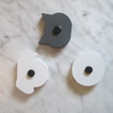 Pets Refrigerator Magnets - Handmade - Set of 6 Chunky Wood Shapes
