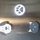 Pets Refrigerator Magnets - Handmade - Set of 6 Chunky Wood Shapes