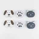 Pets Refrigerator Magnets - Handmade - Set of 6 Chunky Wood Shapes