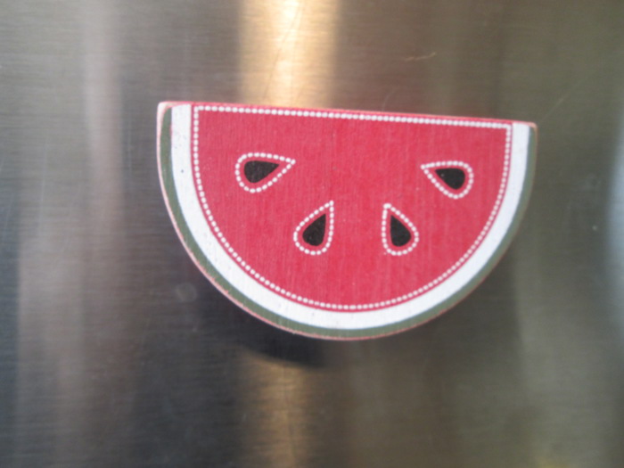 Refrigerator Magnets - Handmade - Set of 6 Chunky Wood Shapes