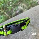 Handmade Paracord Dog Collars High-Visibility Colors 