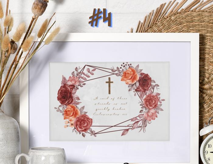 Love & Marriage Foliage Art Prints - Bible Verses