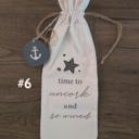 #6-UncorkRewind Linen Wine Bag with Drawstring Holder