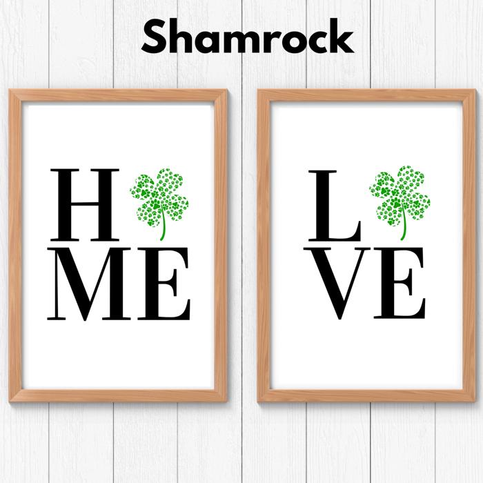 Seasonal HOME & LOVE Paw Print Collection | Pet Lover Wall Art Prints