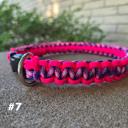  Handmade Paracord Dog Collars High-Visibility Colors 