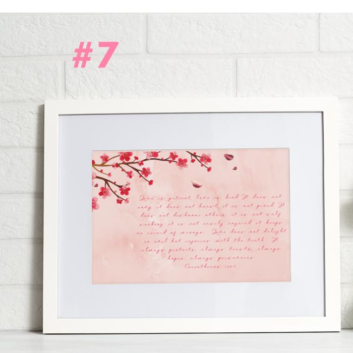 Love & Marriage Foliage Art Prints - Bible Verses