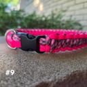  Handmade Paracord Dog Collars High-Visibility Colors 