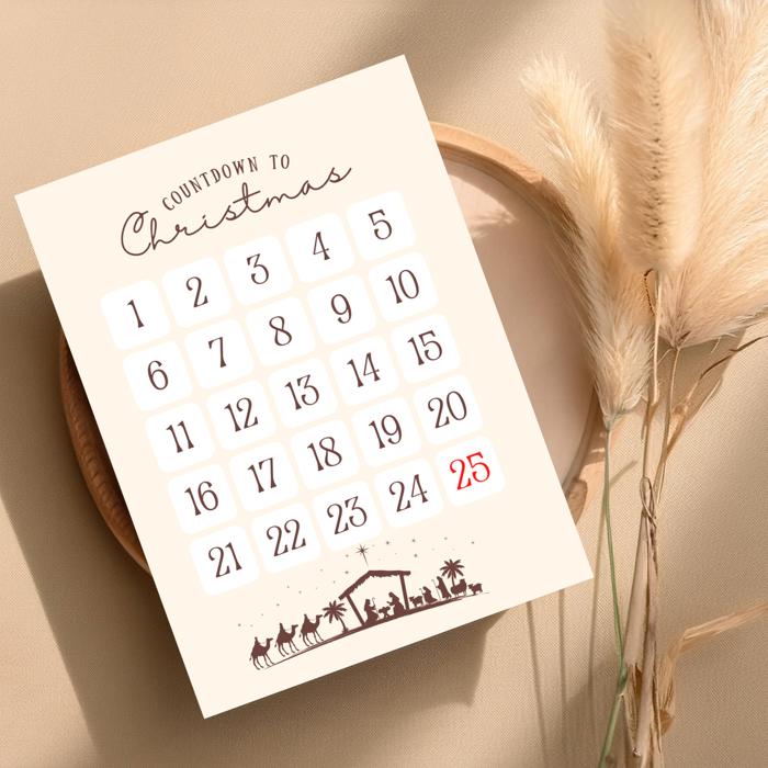 Christmas Countdown Handmade Advent Calendar Prints