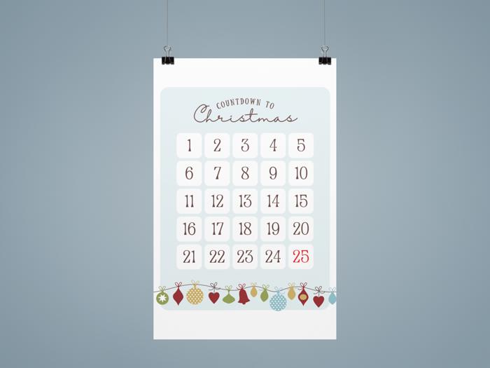Christmas Countdown Handmade Advent Calendar Prints