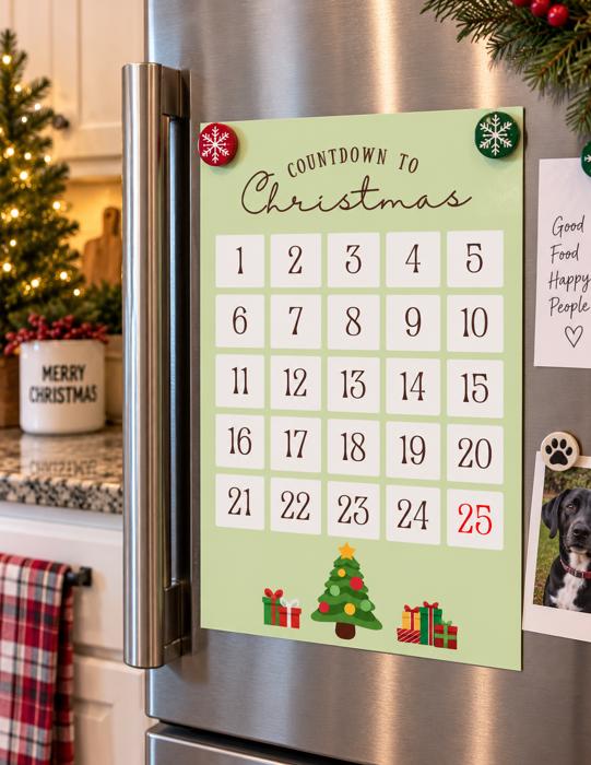 Christmas Countdown Handmade Advent Calendar Prints