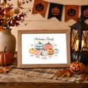  Custom Pumpkin Patch Family Wall Art Print