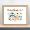  Custom Pumpkin Patch Family Wall Art Print